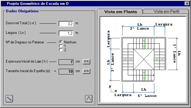 Escada de um lance. em AutoCAD, Baixar CAD (93.88 KB)